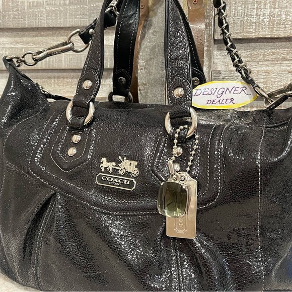 COACH Madison Claire Shimmer Leather Convertible Satchel GUC 14232 RARE! - Picture 3 of 13